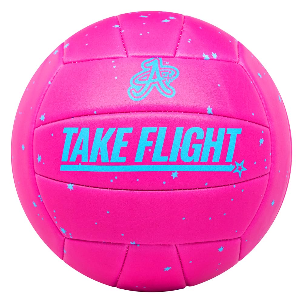 A Plus Collectibles Take Flight Premium Outdoor/Indoor Volleyball (Planetary Pink)