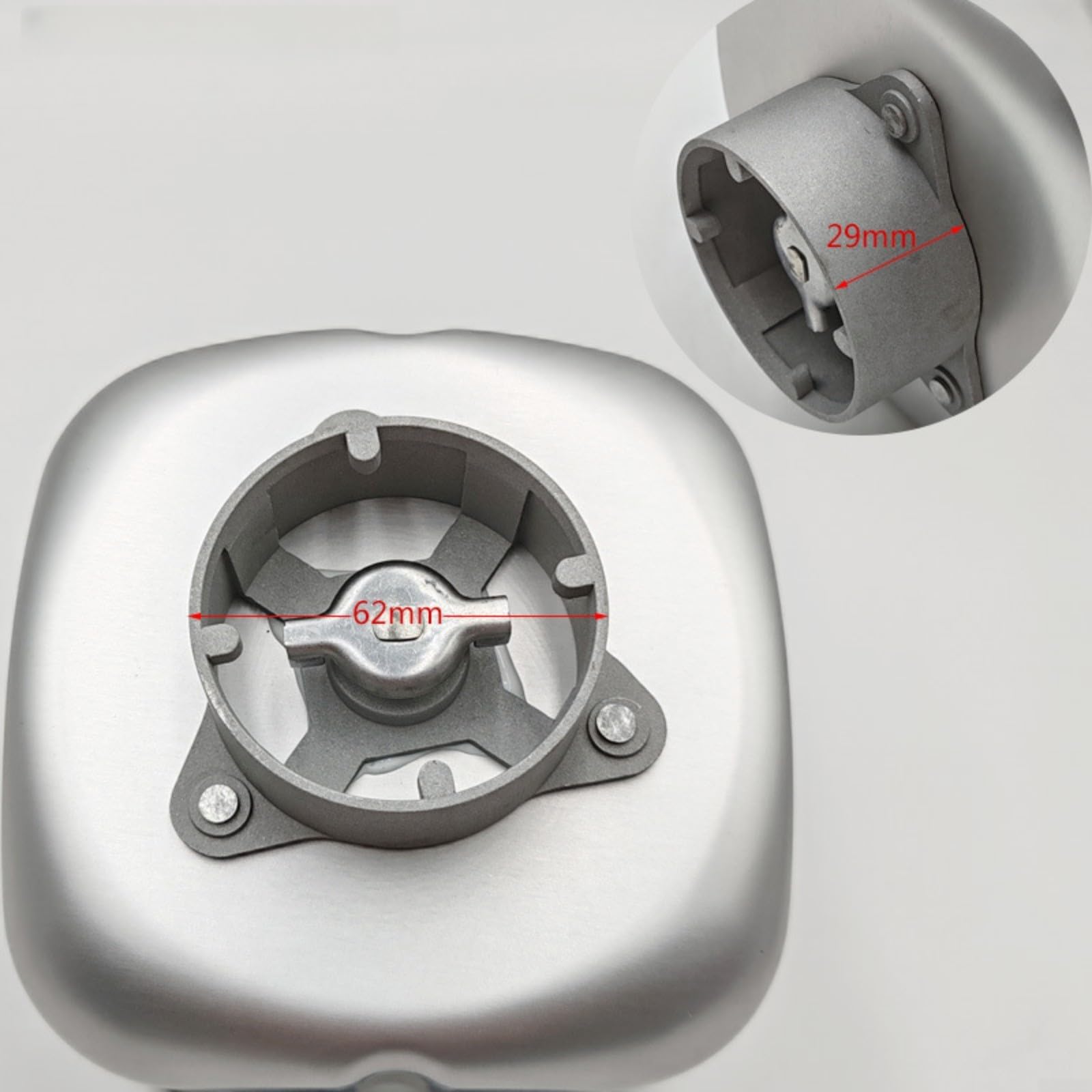 Molde de aleación de aluminio para máquina de pan, sin cubo, con pala de amasado, pieza de repuesto compatible con varios modelos, color negro