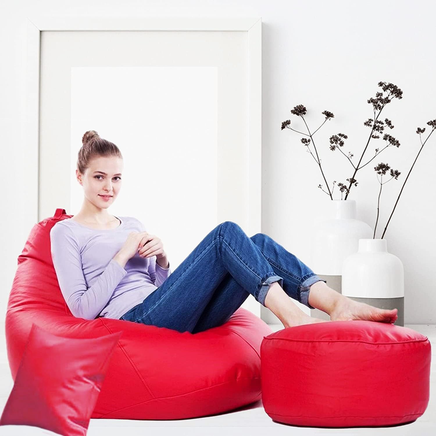 See full amazon price history chart for LEXAVI® - 6XL Premium Superior-A Grade Orchid Leather Filled with Beans Jumbo Bean Bag with Footrest and Cushion Adult Size Bean Bag Capactity-Upto 6Feet (Ready to Use) Color (XXXXXXL-Red) LEXAVI® - 6XL Premium Superior-A Grade Orchid Leather Filled with Beans Jumbo Bean Bag with Footrest and Cushion Adult Size Bean Bag Capactity-Upto 6Feet (Ready to Use) Color (XXXXXXL-Red) (B0D5WCC67J) Amazon Price History, Amazon Price Tracker