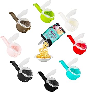 4er Set Verschlussclips Für Tüten - Luftdicht Verschließen & Einfach Ausgießen