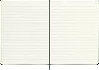 Vista 5 de Cuaderno Moleskine, extragrande, a rayas, verde mirto, tapa dura (7.5 x 9.75).