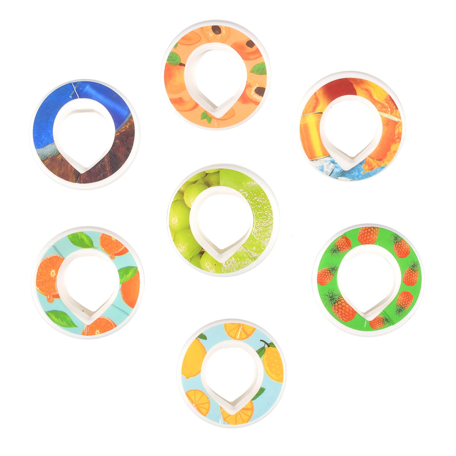 Qooloo7 Pcs Flavour Pods Pack, Water Bottles Pods, Fruit Scent Pods for Water Bottle, 0 Sugar, 0 Calorie, Flavored Fruit Taste Pods for Flavouring Water, Outdoor Sport