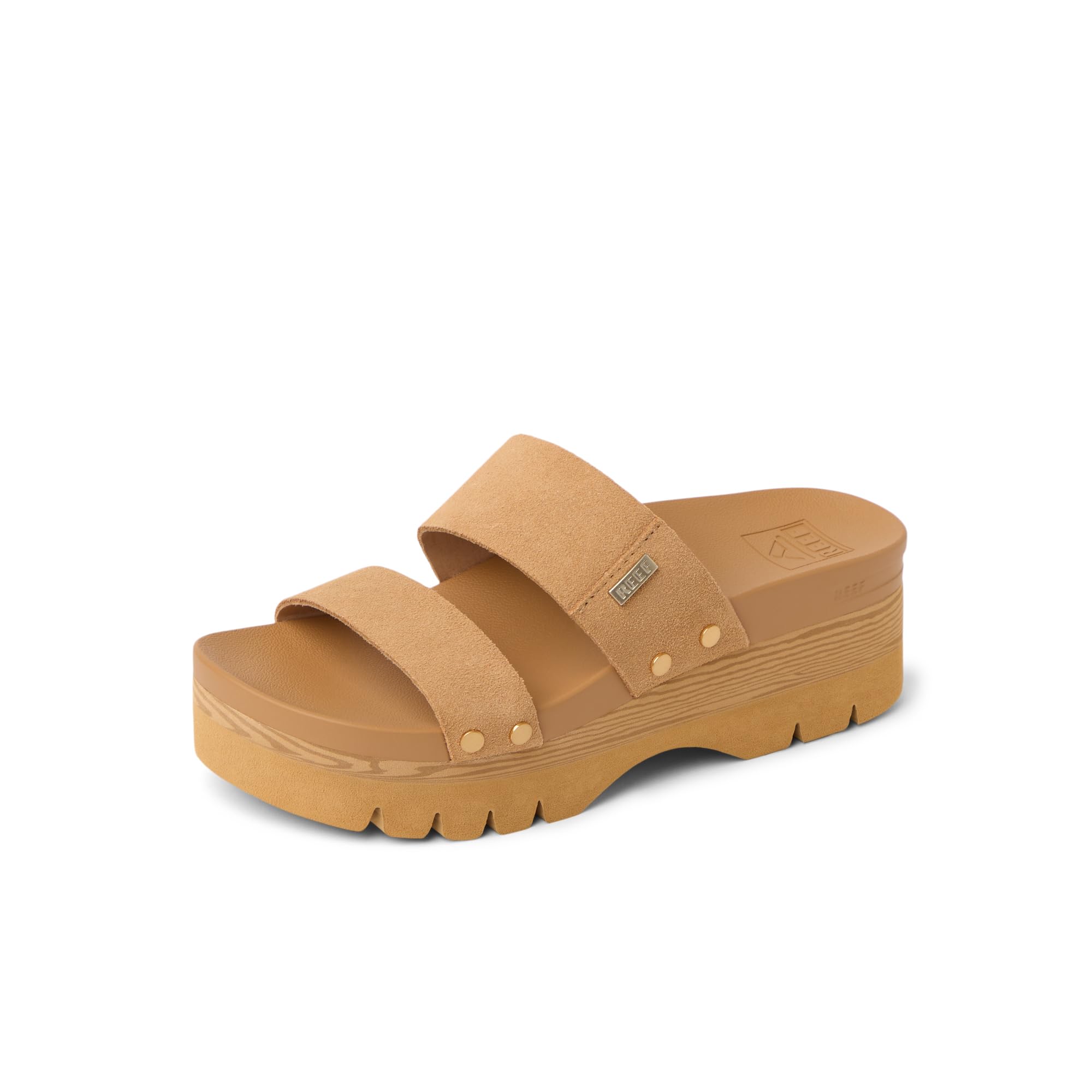 REEF Sandalias para mujer, Vista Higher Cleo, Bronceado Gamuza, 38.5 EU