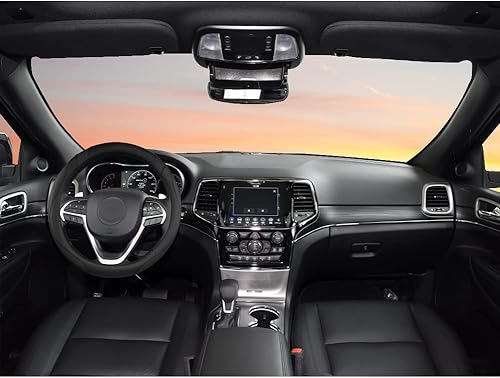 Miniatura 3 de West Llama Funda personalizada para volante de automóvil para Jeep Grand Cherokee, Wrangler, Brújula, Gladiator, Cherokee de 15 a 15.5 pulgadas