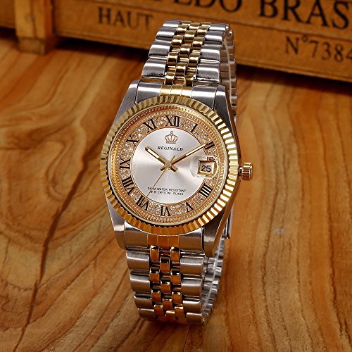 Luxury Rhinestone Stainless Steel Waterproof Quartz Watches for Men and Women