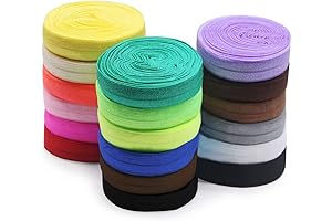 SEMINI Fold Over Elastic 5/8' Stretch Ribbon Decor