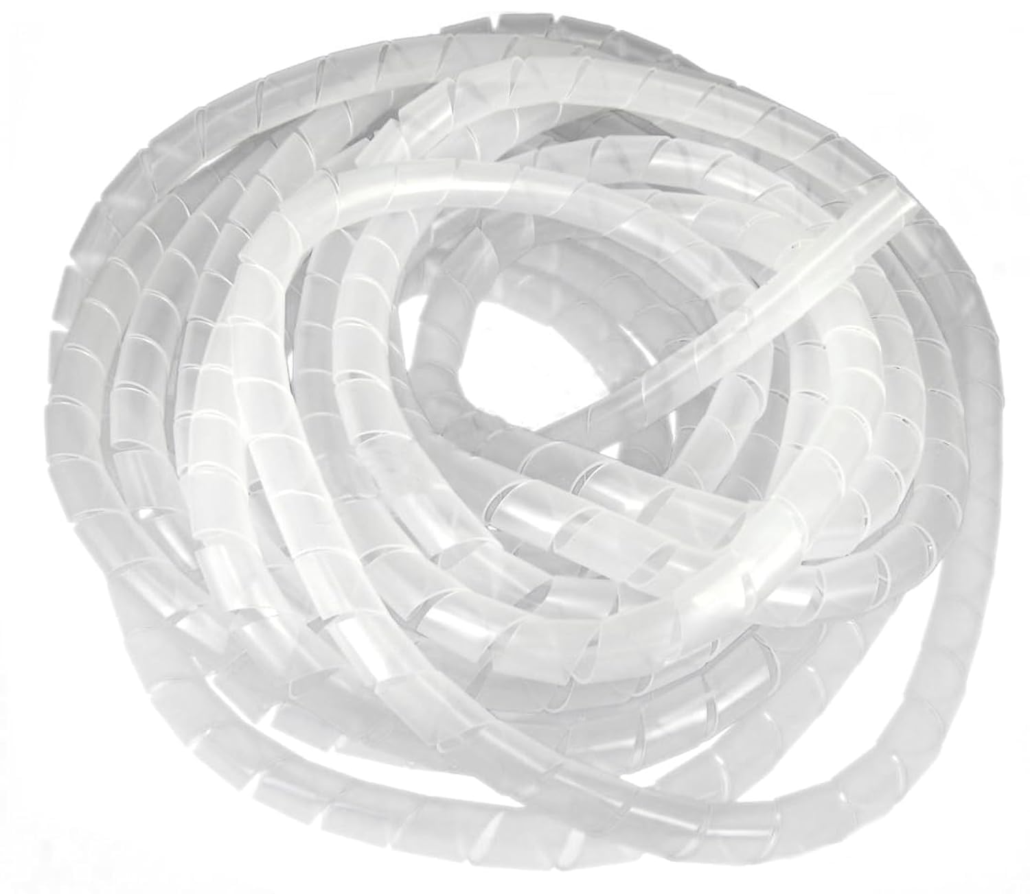 Hasanat Essentials Spiral Wire Wrap Tube Pc Manage Cable For Computer Car Cover Sleeve wire sheath,cord bundler wire wrap, spiral hose wrap (19mm 10 Meter, White)