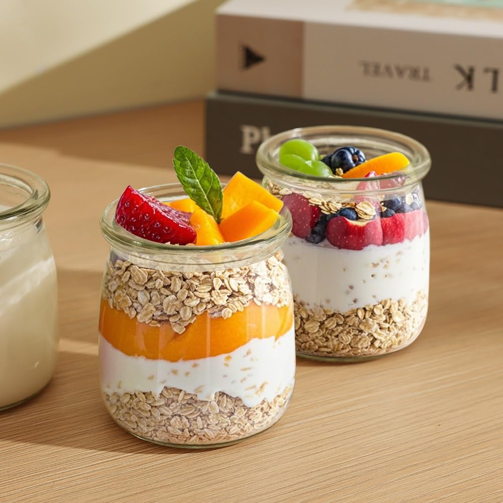 200 Ml Dessertgläser Mit Deckel (30 Stück) – Durchsichtige Joghurtgläser, Einmachgläser Aus Glas Für Marmelade, Honig &