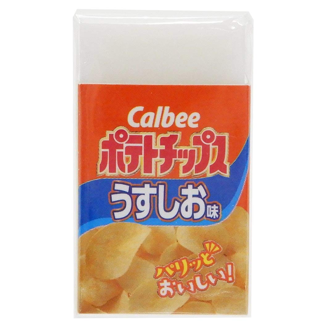 ポテトチップス　消しゴム　1個　かるーく消せるKARURU Amazon.co.jp: 消しゴム[まとまるくん ケシゴム]ポテトチップス