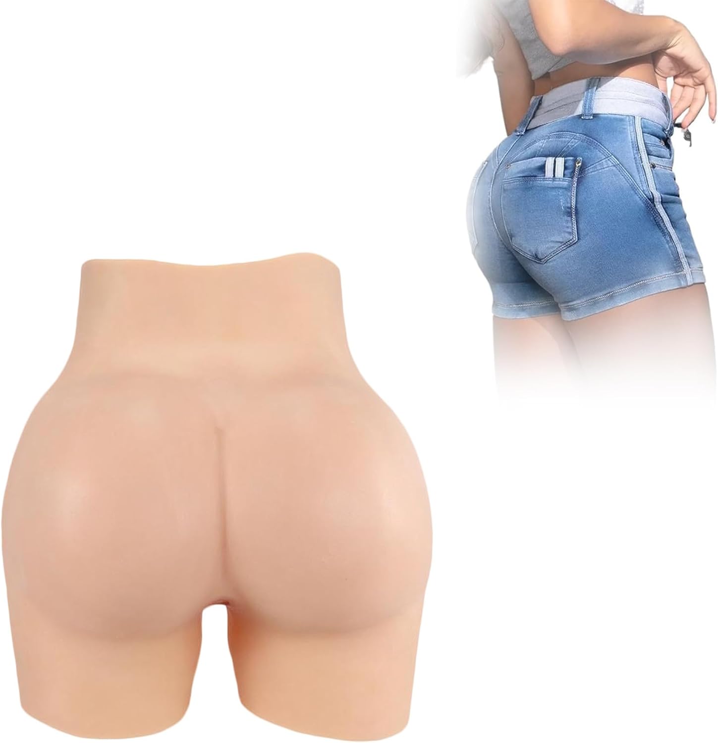 Silicone Fake Vagina Pants Hip Enhancer Shaper Control Panties Men's Hiding Gaff Boxer Briefs for Transgender