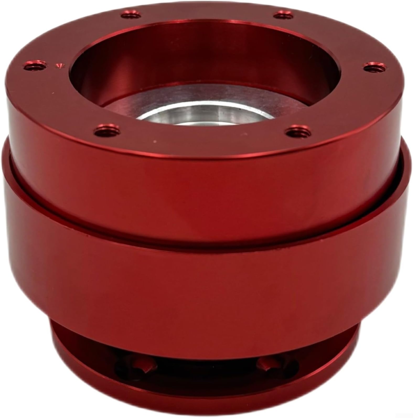 Quick Release Steering Wheel Adapter, For Racing Simulator, For MOZA R9/R16/R5 Direct Drive Base, Aluminum Alloy Design, Black/Red(Red)