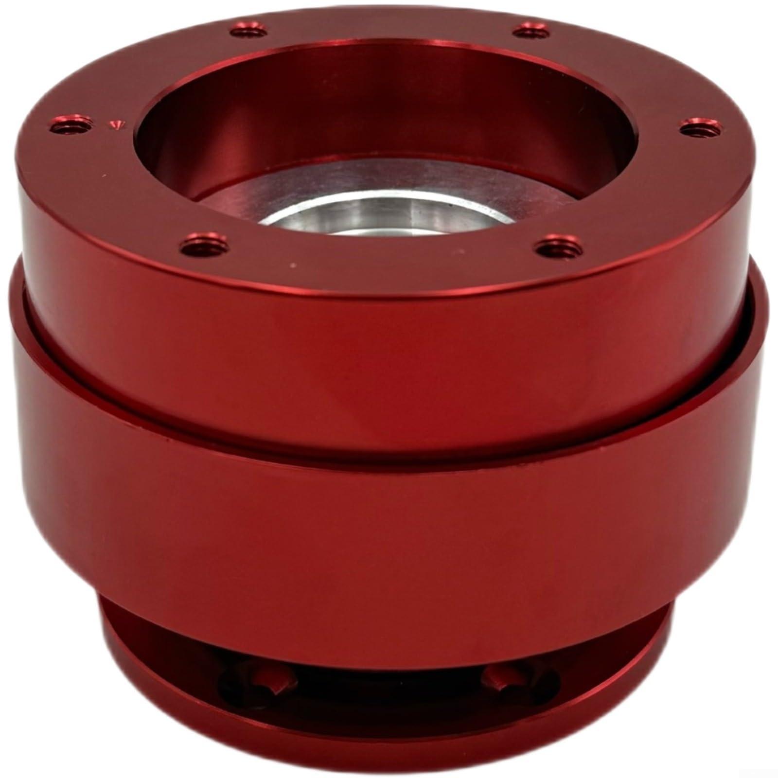 Quick Release Steering Wheel Adapter, For Racing Simulator, For MOZA R9/R16/R5 Direct Drive Base, Aluminum Alloy Design, Black/Red(Red)
