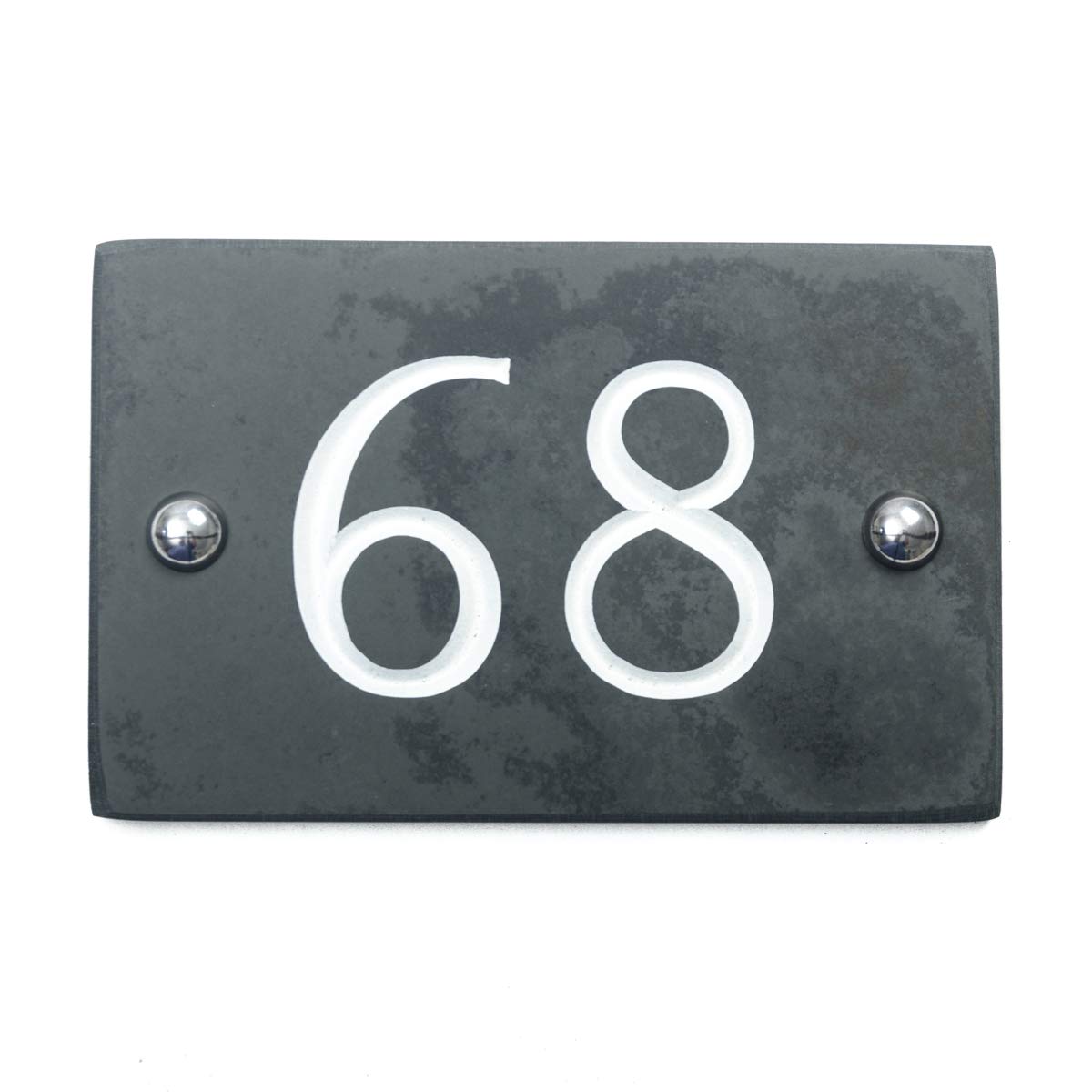 Slate Engraved House Number 68
