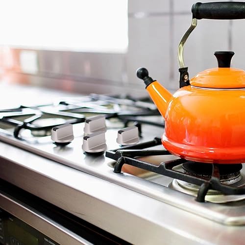 Miniatura 2 de Happyyami 2 perillas universales para estufa de gas, quemador de gas de metal, perillas de control de superficie de cocina, perillas para horno,