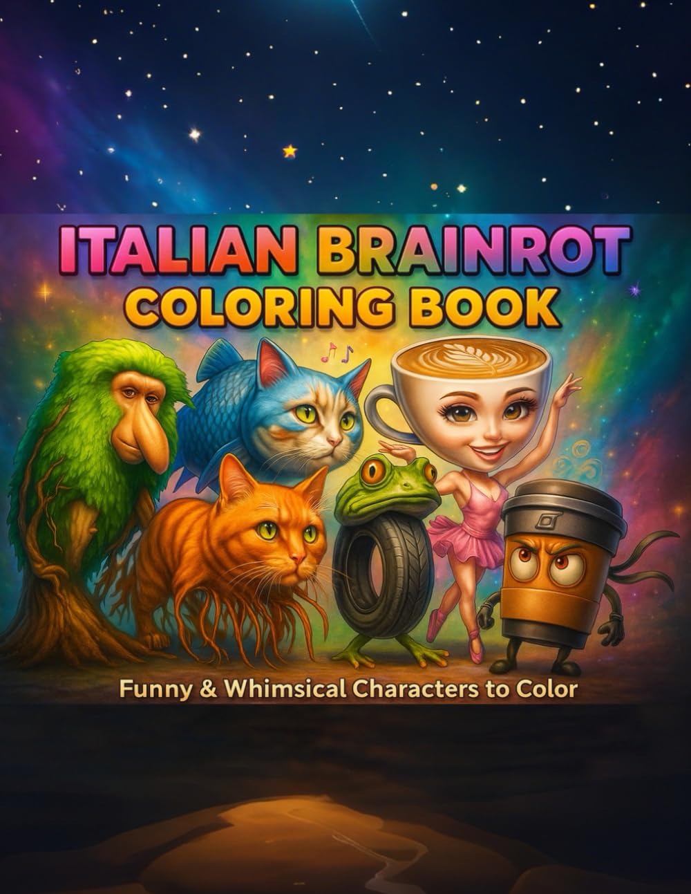 Italian Brainrot Coloring Book