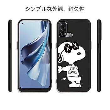 Oppo reno5a スマートフォン 本体 ワイモバイル スヌーピーケース付 サイズ:opporeno5a】OPPO reno5a ケース スヌーピー おっの通販