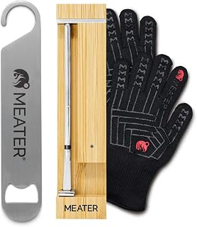 MEATER Pro Bundle Wireless Smart Meat Thermometer with Built-in WiFi Function, Heat Resistant Grill Gloves and Bottle Opener, Temperature Resistant up to 550°C