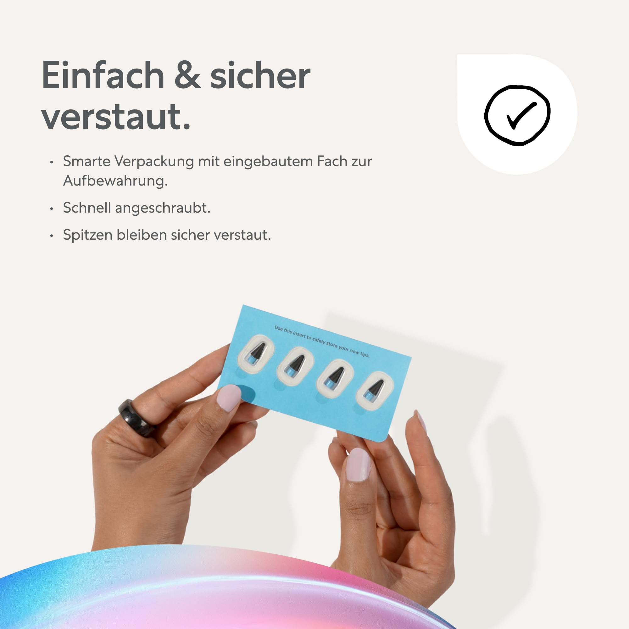 Paperlike® Pencil Tips (4X) für Apple Pencil 1. & 2. Gen, USB-C & Pro – 10x haltbarer, dezent mehr Kontrolle auf Bildschirmfolien mit Papiergefühl