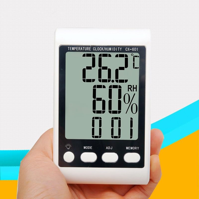 ABS Digital Display with Backlight Electronic Thermometer Hygrometer Meter