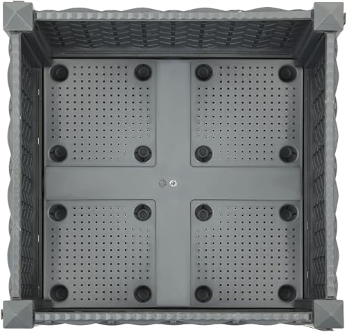 Miniatura 4 de QZZCED Cama elevada, cama de jardín, maceta rectangular, maceta de jardín, camas de jardín elevadas al aire libre, maceta de jardín de hierbas al