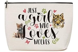 Wolf Gifts for Girls Wolf Lovers Gift Animal Lovers Gifts Makeup Bag...