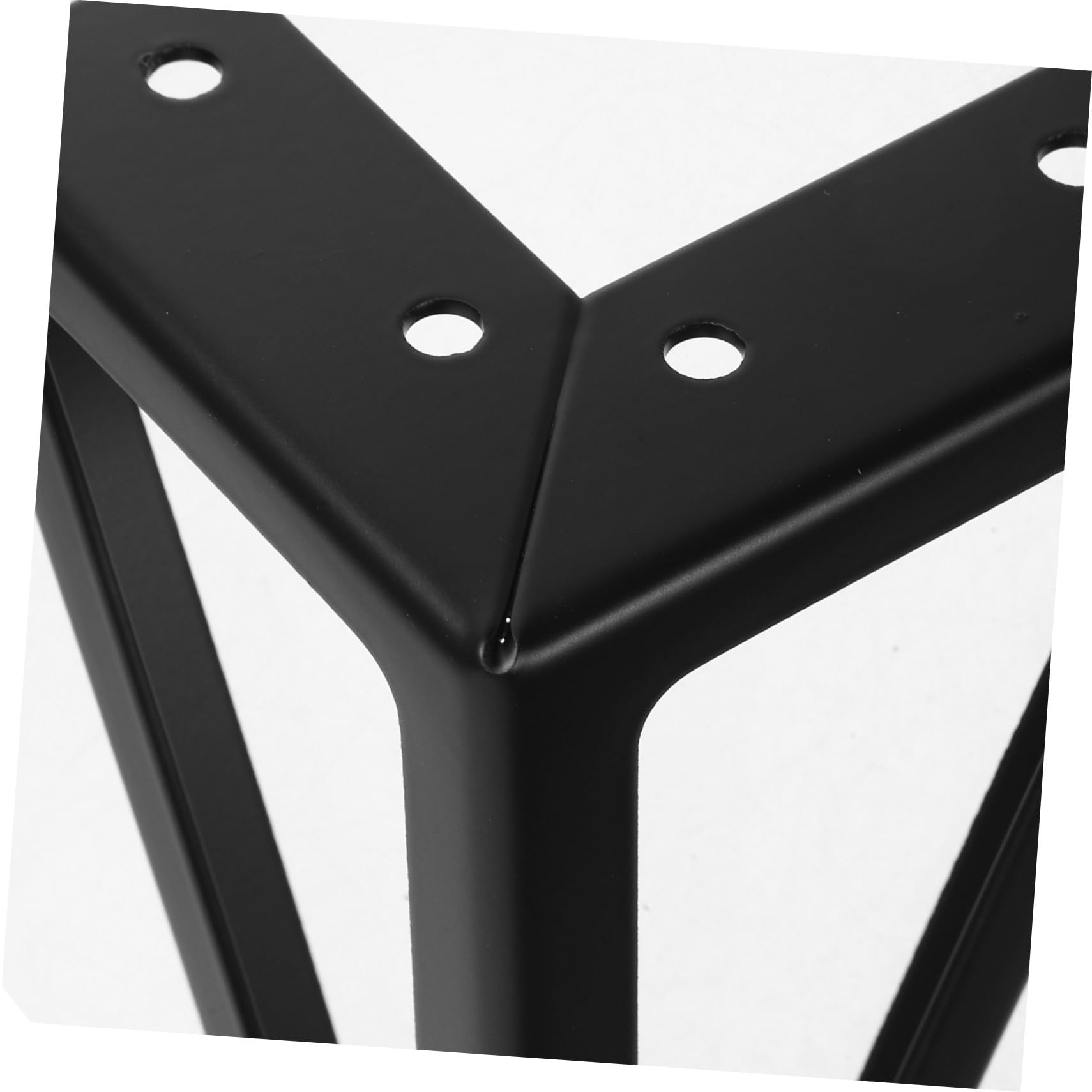 Gatuida Gambe in Metallo Nere per Mobili, Set da 4, Moderne