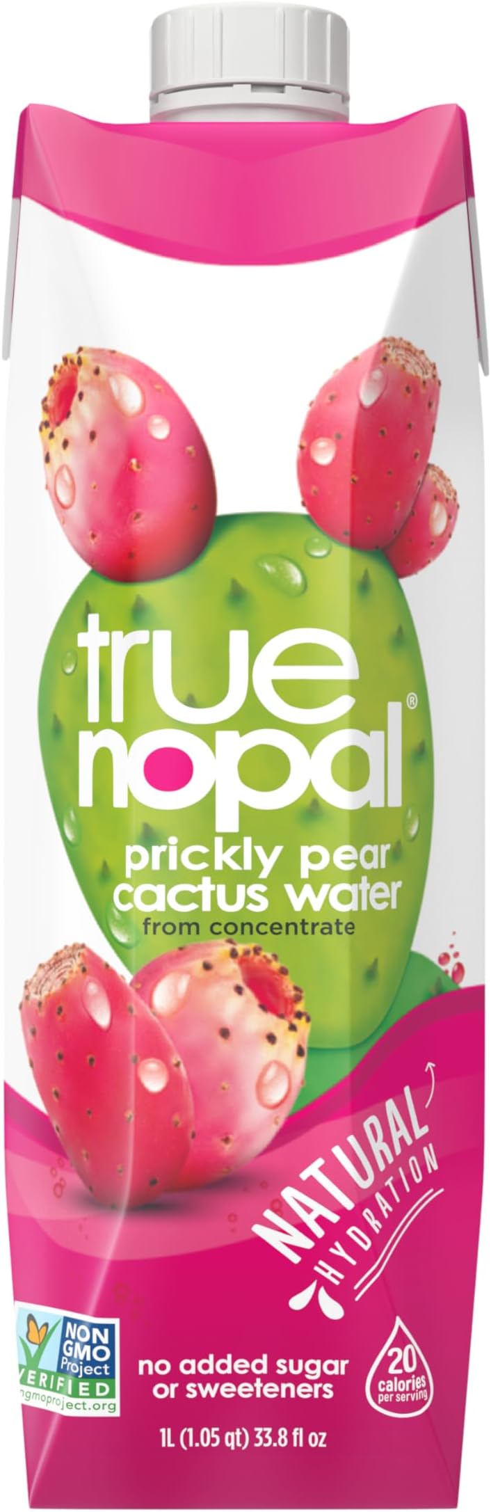 True NopalCactus Water, 33.8 Fluid Ounce (Pack of 12)