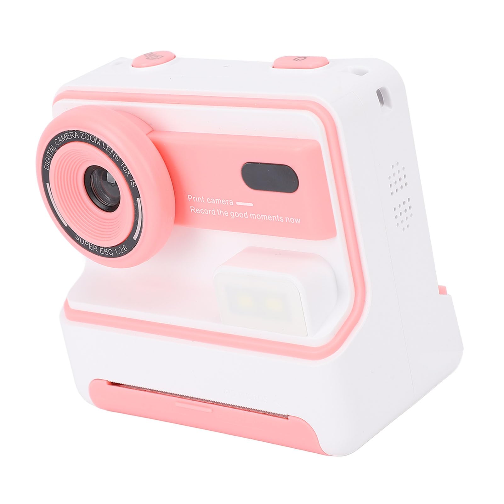 Bewinner Fotocamera a Stampa Istantanea in Materiale ABS da 48 MP con 3 Rotoli di Carta da Stampa, Schermo HD, Foto in Bianco e per Ragazze e Ragazzi (PINK)