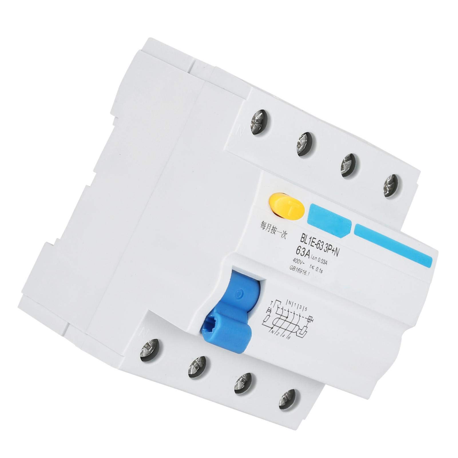 Interruttore differenziale 63A - 30mA - 2 poli - Protezione AC - guida DIN