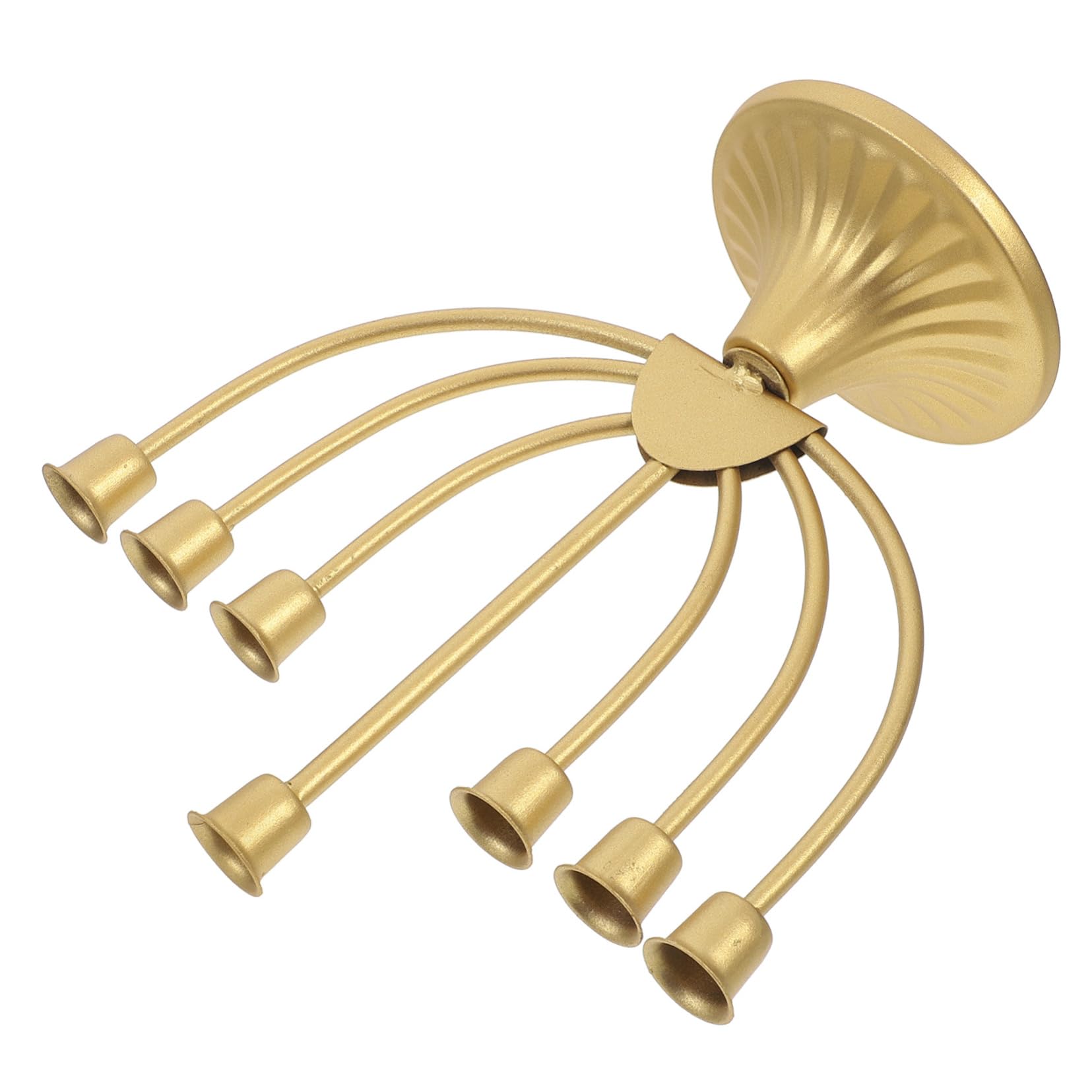 STOBAZA Candlestick Decorative Candle Holder for Table 7 Branches Candle Holder Desktop Ornament Table Centerpiece Menorah Vintage Candle Stand Vintage Candelabra Jewish Candle Holder