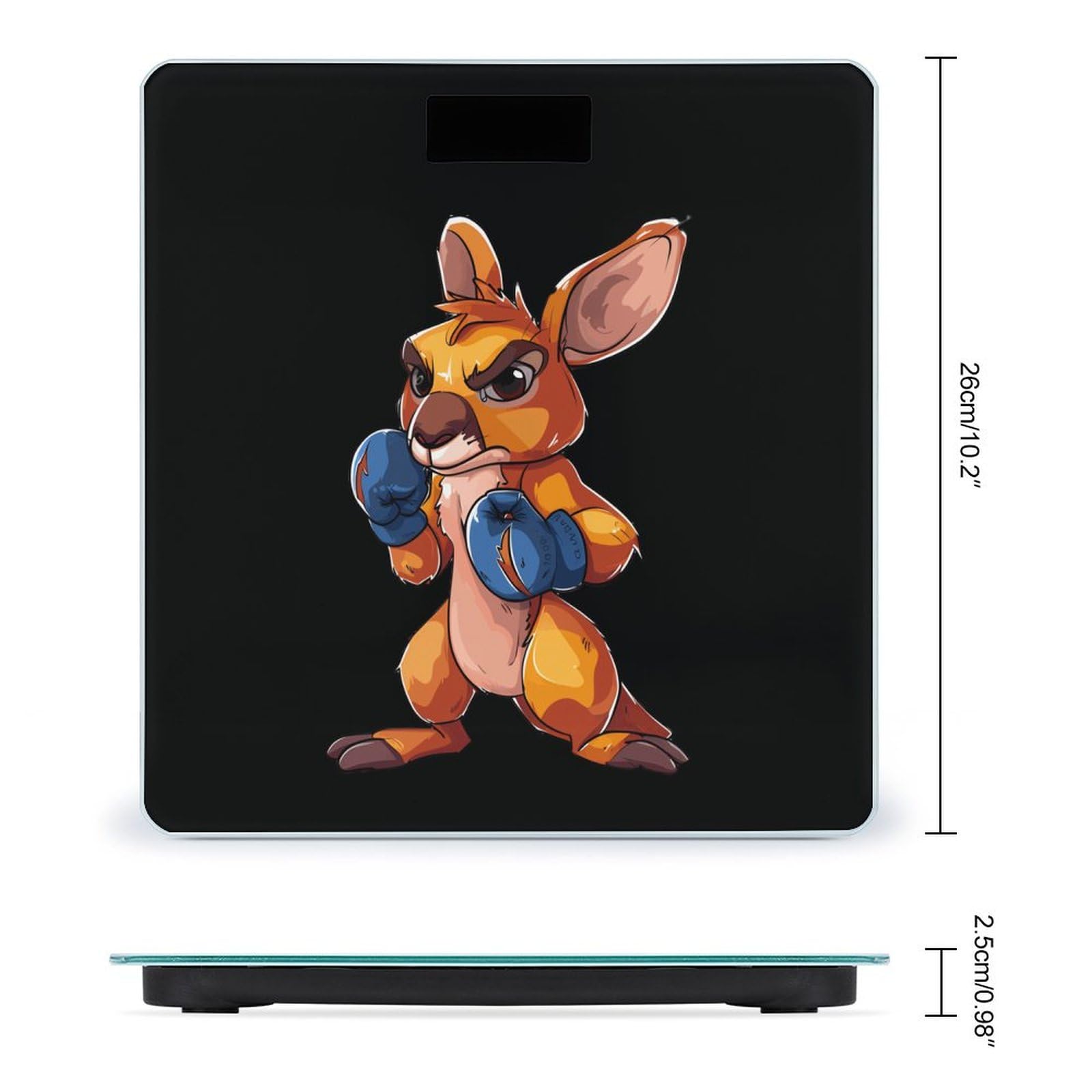 Australian Boxing Kangarooes Scale for Body Weight Bathroom Digital Body Weight High Precision Scale for Home Office