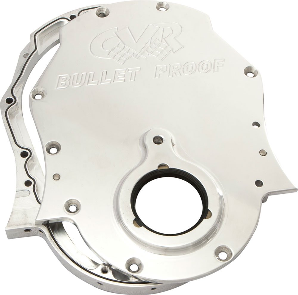 CVR Performance TC2454CL Polished Billet Timing Cover - 2 Piece
