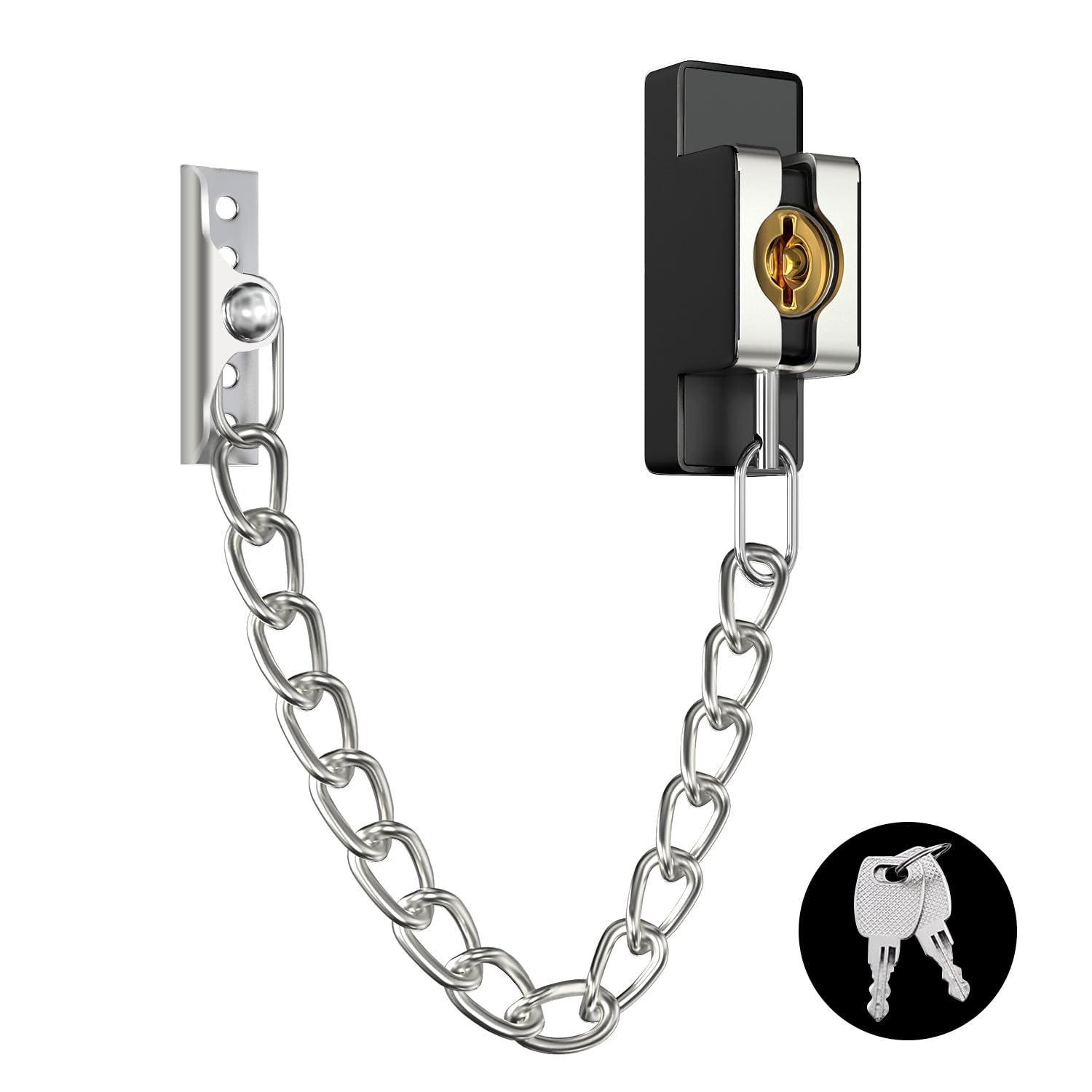 Front Door Key Chain Lock For Door Security Door Chain Lock For