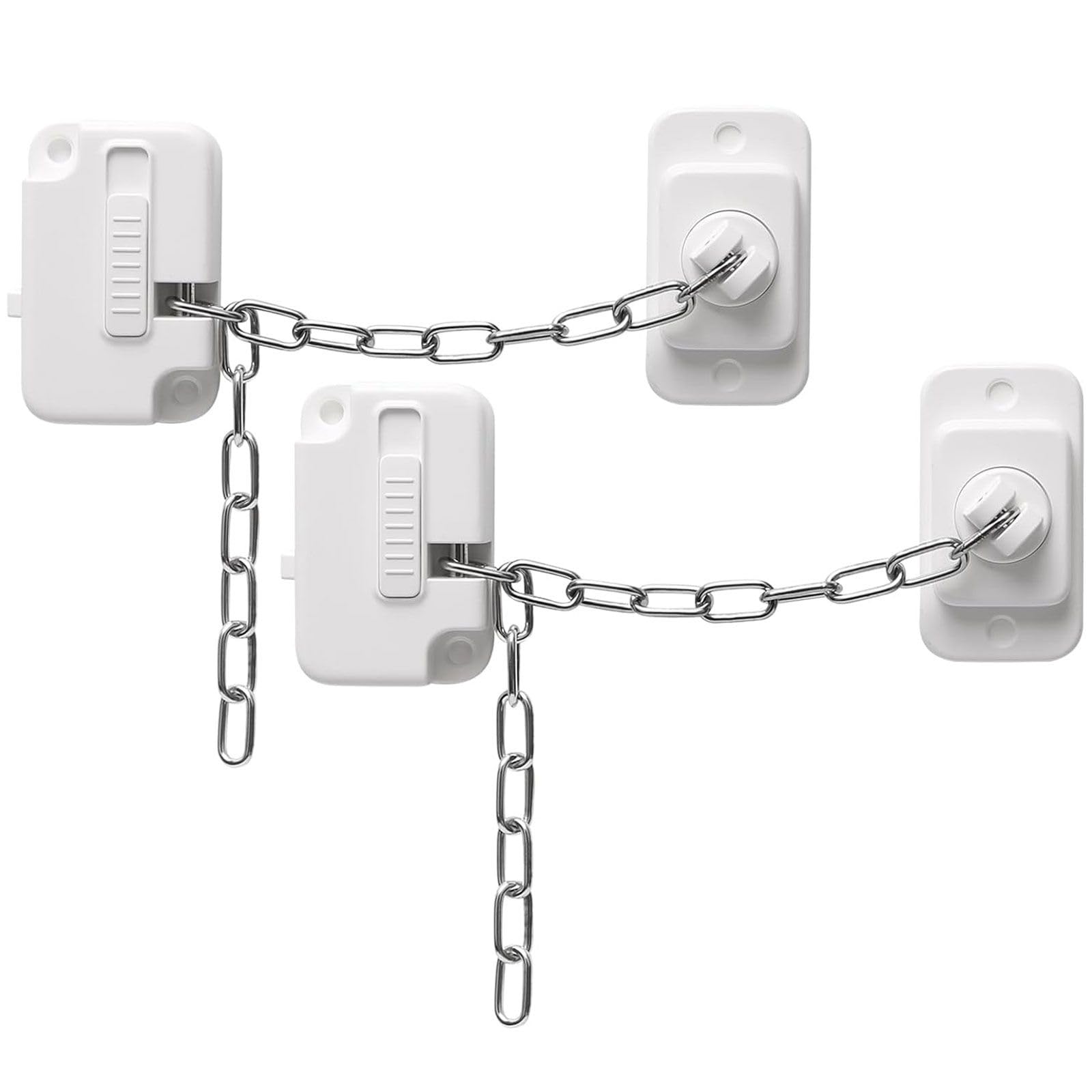 Window Safety Locks for UPVC Windows – 2PCS Child Safety Window Restrictors Self Adhesive – Adjustable Window Security Locks No Drilling for Metal Wooden Sliding Windows – Pet Baby Window Opening Rest