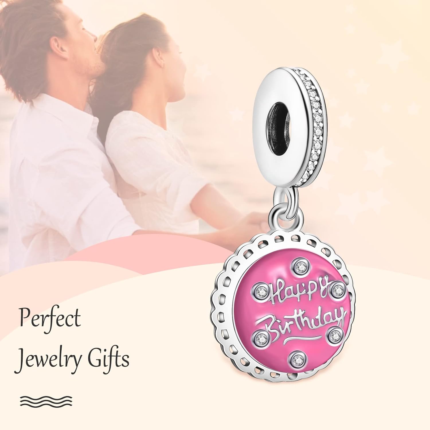 Annmors Silver Charms for Bracelets S925 Love Heart Mom Birthday Dangle for Women Bracelet & Necklace Pendant - Image 3