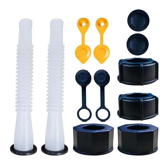 Buy Gas Can Spout Replacement,Gas Can Nozzle,(2 KitWhite) with 4 Screw