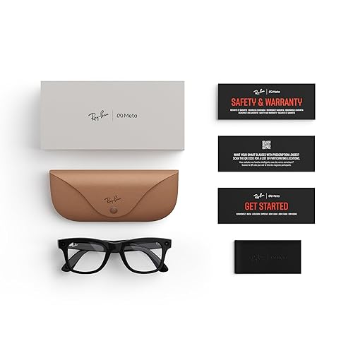 Miniatura 7 de Ray-Ban Meta (Gen 1), Wayfarer, Large Shiny Black Smart AI Glasses for Men, Women — 12 MP Camera, Open-Ear Speakers for Audio, Video Recording and