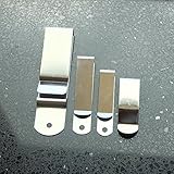 25 Pcs Belt Clip Leather Craft 4 Spring Holster Hook Buckle Universal (44mm X 15mm)