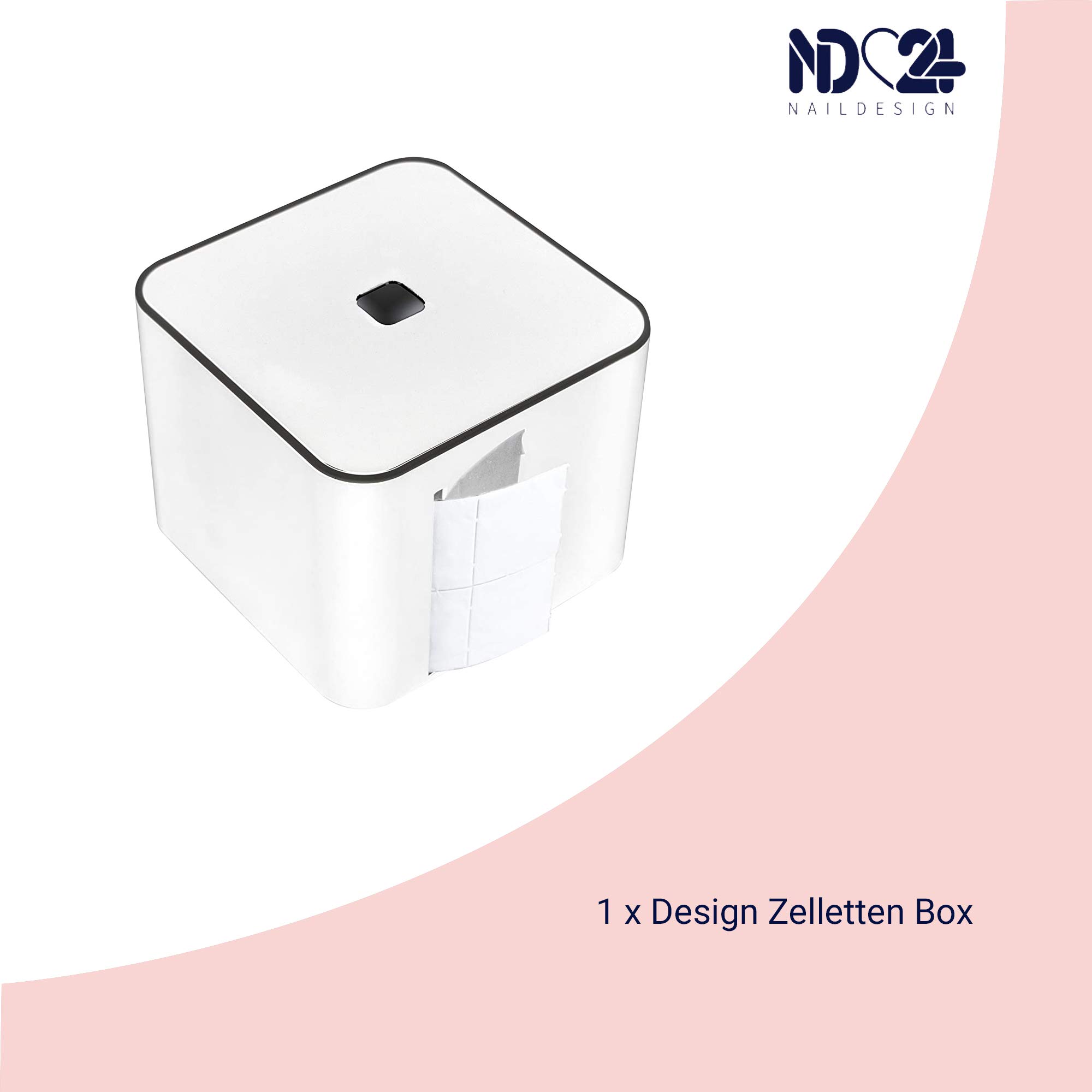 Clean Pad Box - The Cube - elegante Clean Pad Spender für Nägel Design - für professionelle Nagelstudios entwickelt und ideal für Anfänger - Clean Pads für professionelle Gelnägel