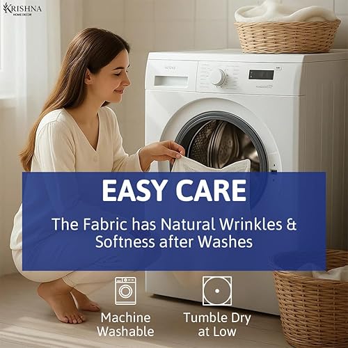 Miniatura 7 de KRISHNA Juego de sábanas de 4 piezas, 100% algodón egipcio Giza, ultra suave y transpirable, sábanas de calidad de hotel, se adapta a colchones de