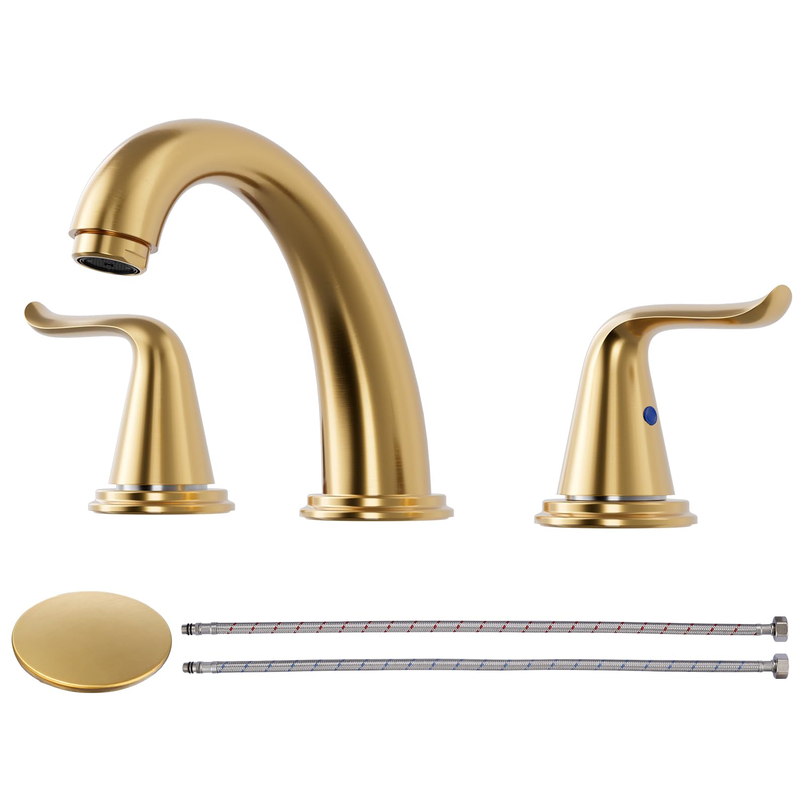 WOWOW Oil Rubbed Bronze Bathroom Faucet - 2 Handle -13