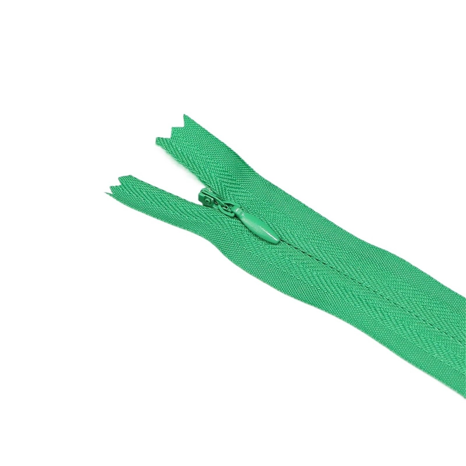 Zips for Sewing 5pcs 18cm-60cm Invisible Zippers Replacement for Premium Hidden Zipper Dresses, Pants, Shirts, Pockets, Etc Sewing Supplies(5pcs- Green,40cm)
