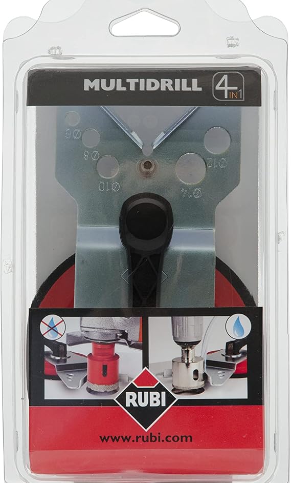 Rubi | Dry Drilling in Ceramic, Porcelain, Natural Stone and Other Material | Operating Speed 14,000 r.p.m | DRYGRES Drill BIT (MAX. 83 MM.)