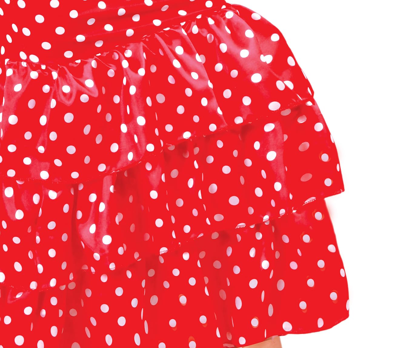 FIESTAS GUIRCA | Disfraz de Flamenca para Mujer - Vestido Tradicional - Disfraces de Culturas del Mundo para Fiestas, Carnaval y Halloween - Ideal para Adultas - Rojo y Blanco