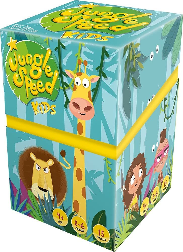 Zygomatic Jungle Speed Kids, Juego de Mesa de Acción y Reflejos para Niños, A Partir de 4 Años, De 2 a 6 Jugadores, 15 Minutos por Partida, Español