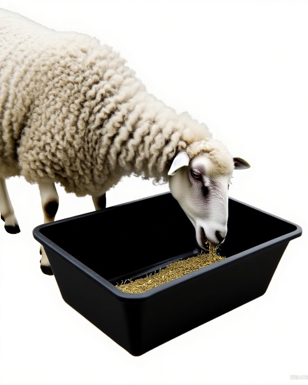 Comedero para Cerdos Comedero y Bebedero de Grano para Ovejas, Gran Capacidad (paquete de 2 O 4 Unidades), Comedero para Terneros, Cerdos y Ganado, Fácil de Limpiar, Comedero para Caballos y Alpacas.(