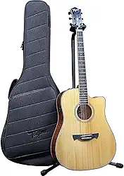 VIOLÃO FOLK SAPELE SUNSET EQ-NTOP GIG BAG EQ AÇO T/SOLID SPRUCE B/S TAGIMA