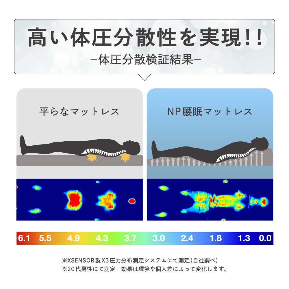 Amazon.co.jp: [NELUD] NP腰眠マットレス ネルディ マットレス 寝具