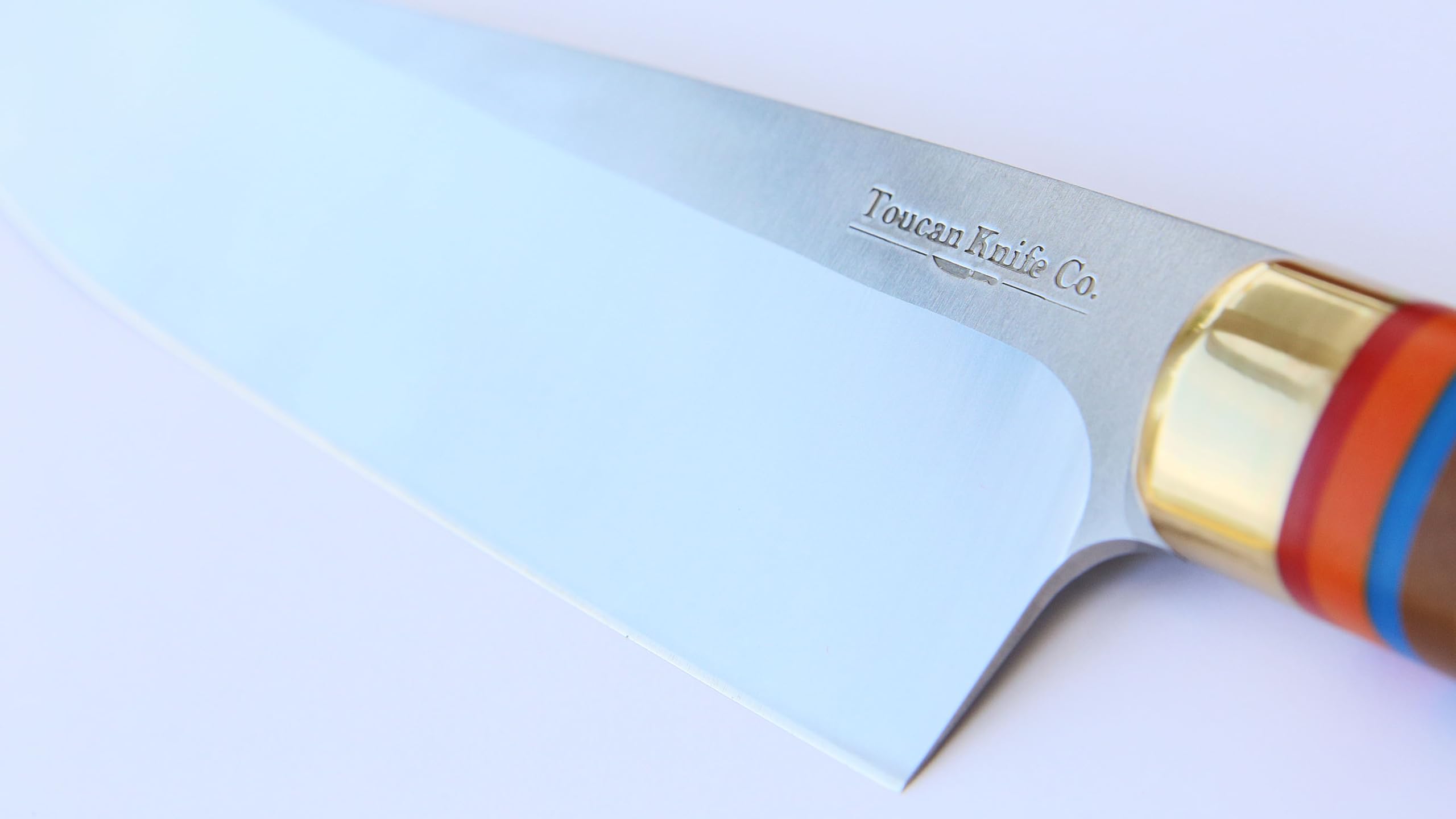 TOUCAN Chef Knife – 8-inch Blade Kitchen Knife – High-Hardness Japanese Steel Knives and Multicolored Handle – Ultra-Sharp Paring Knives – Birthday Gifts for Women and Men — Amazon image 3