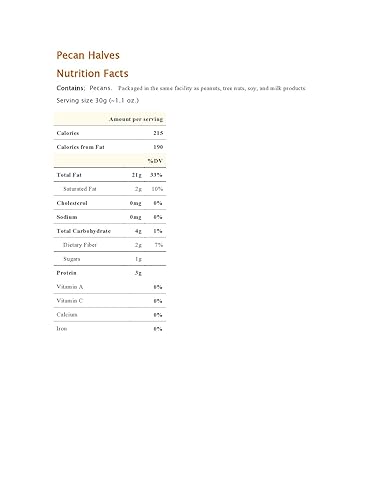 Mitades de pecano natural crudas 5 libras